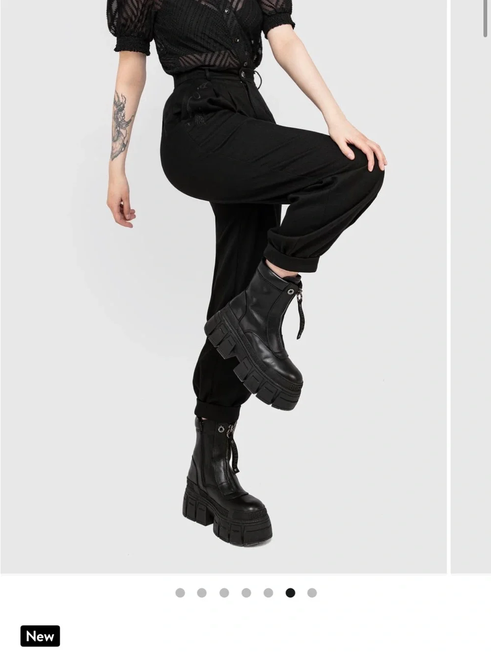 Disturbia Dianne Embroidered Balloon Trousers